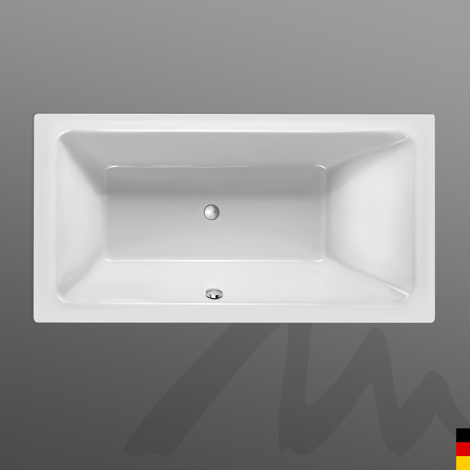 Mauersberger Badewanne Rechteck Convexa 190/100  190x100x45  Farbe:Farbgruppe 2