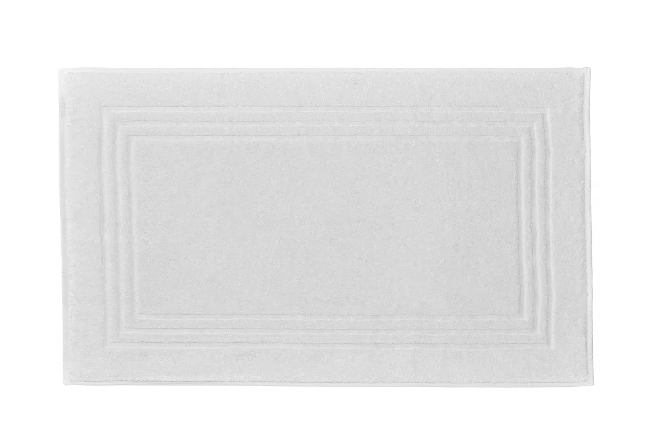 Frottiervorleger Lodge 100 % Baumwolle Schneeweiss-50x80 cm