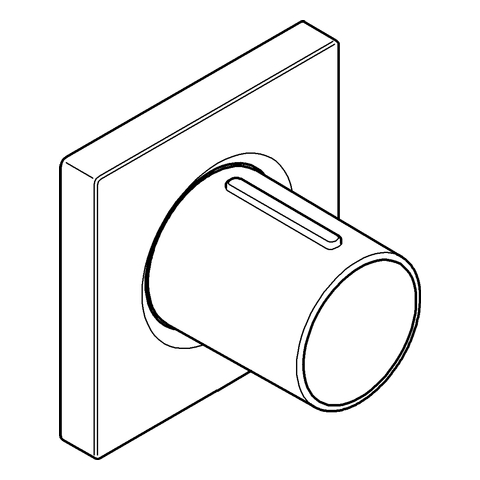 GROHE Unterputzventil Grohtherm F 27623 1-fach FMS für Einbaubox chrom