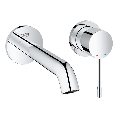 GROHE 2-Loch-WT-Wandbatterie Essence 19408_1 FMS Ausladung 183mm chrom