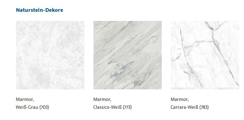 HSK RenoDeco Wandverkleidungssystem hochglanz 100x255 Naturstein marmor weiß-grau