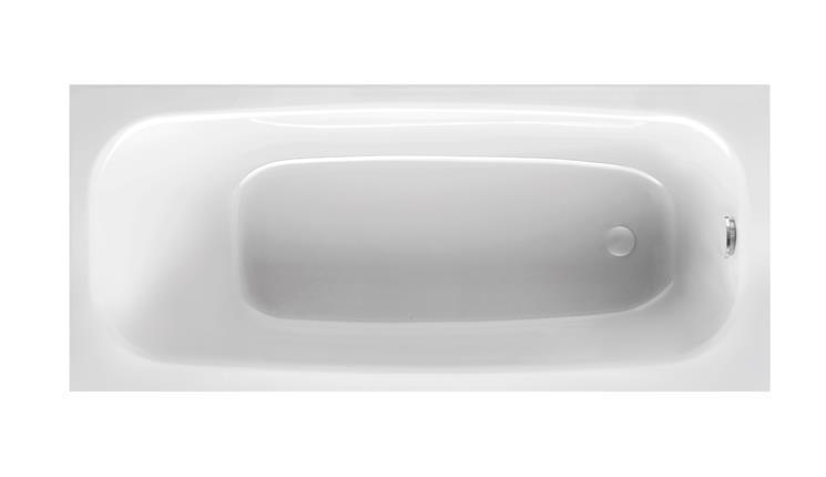 Mauersberger Badewanne Rechteck Elisal 160/75  160x75x40cm  Farbe:weiß