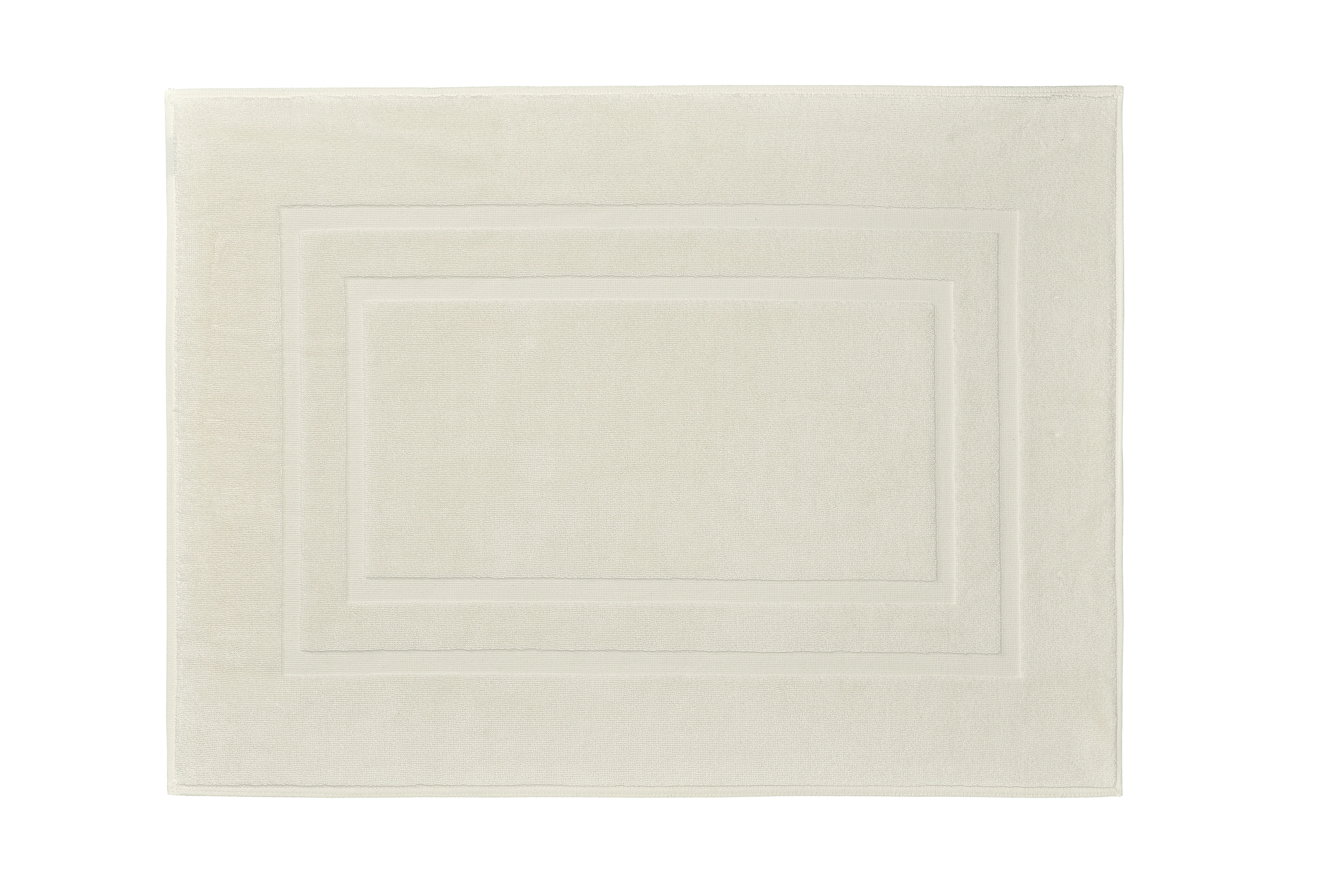 Frottiervorleger Plaza 100 % Baumwolle 60x80 cm-Ecru