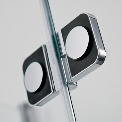 HSK Premium Softcube Drehtür pendelbar, mit Seitenwand 900mm 750mm Stangengriff Carré