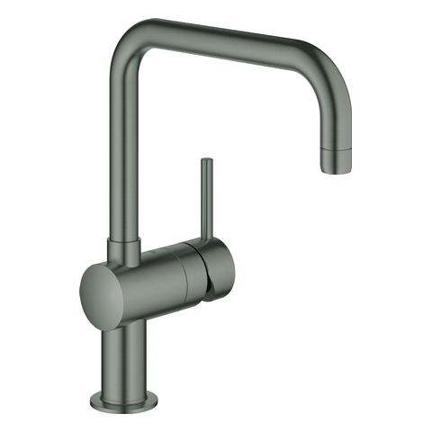 GROHE EH-Spültischbatterie Minta 32488 DN15 U-Auslauf hard graphite gebürstet