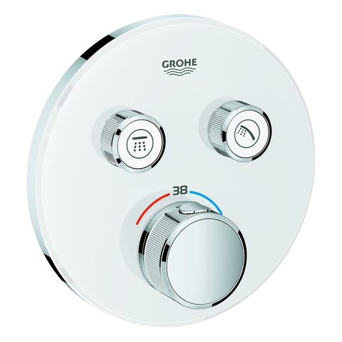 GROHE THM Grohtherm SmartControl 29151 rund FMS 2 Absperrventile moon white