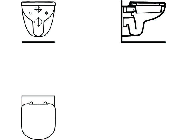 IS WC-Sitz Eurovit Plus f. Kompakt-WC Softclosing Weiß