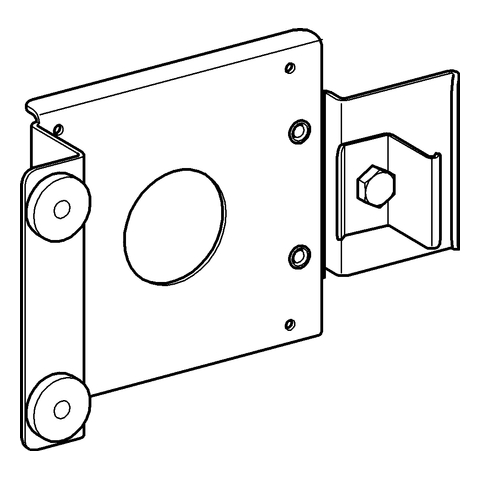 GROHE Halterung Rapid Pro 39066 für UP-Seitenbrausen einseitig befestigt