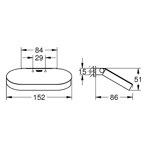 GROHE WC-Papierhalter Selection 41069 mit Deckel supersteel
