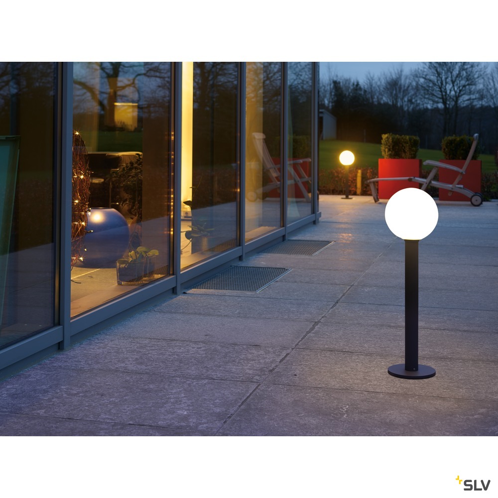 GLOO PURE 70 Pole, Outdoor Stehleuchte, E27, anthrazit, IP44