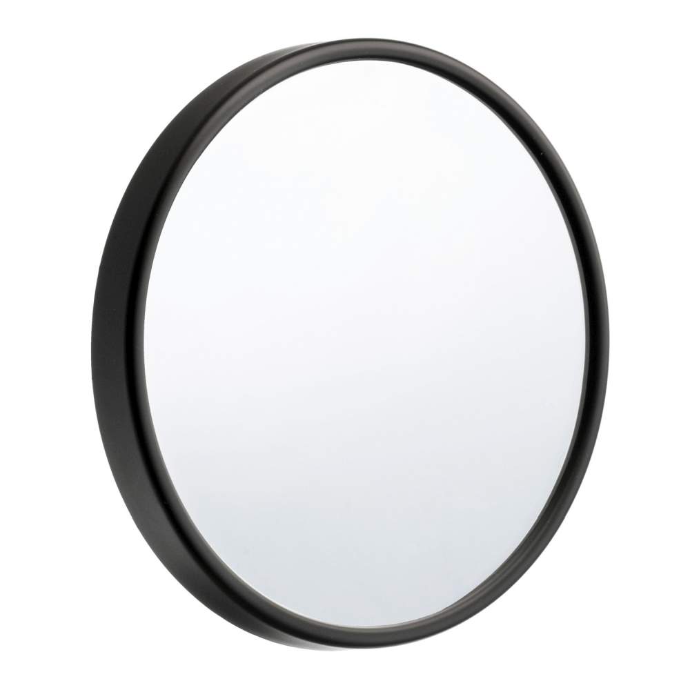 SMEDBO OUTLINE LITE Kosmetikspiegel mit Saugnapf Schwarz ABS mit Spiegelglas, diam 130 mm