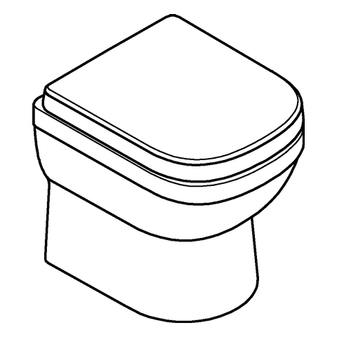 GROHE Stand-Tiefspül-WC Euro Keramik 39555 WC-Sitz mit Deckel alpinweiß