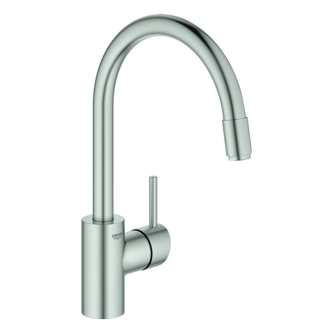GROHE EH-SPT-Batterie Concetto 32663_3 h. Asl. azb. L-Br. GROHE Zero supersteel