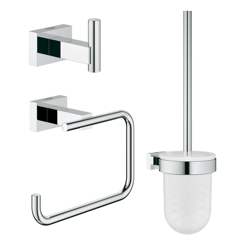 GROHE WC-Accessoire Set 3-in-1 Essentials Cube 40757_1 chrom