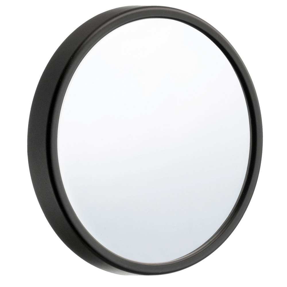 SMEDBO OUTLINE LITE Kosmetikspiegel mit Saugnapf Schwarz ABS mit Spiegelglas, diam 90 mm