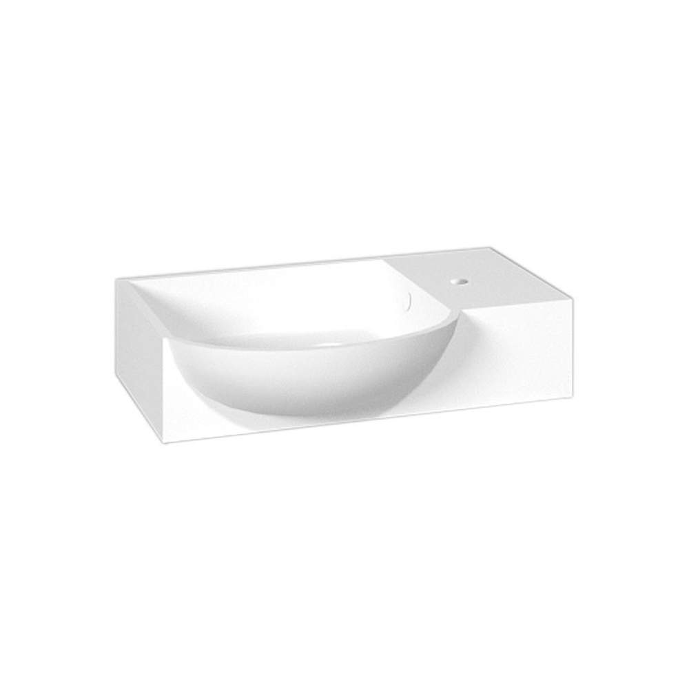 K3 Gäste-WC Keramik Waschtisch weiß li 45x10,5x32