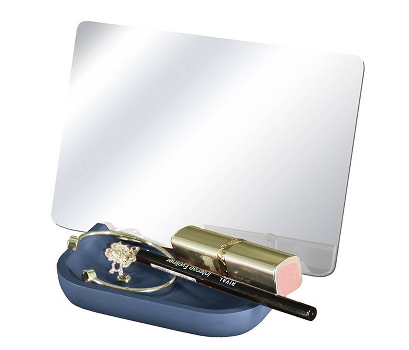 Kosmetikspiegel Tray Mirror Polyresin/Glas Mare Spiegel