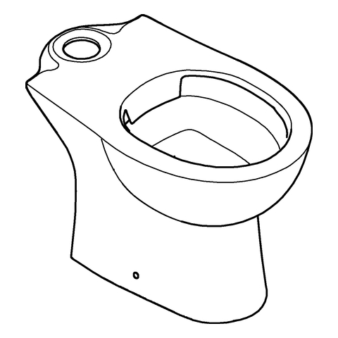 GROHE Stand-WC-Kombination Bau Keramik 39349 ohne Spülkasten alpinweiß