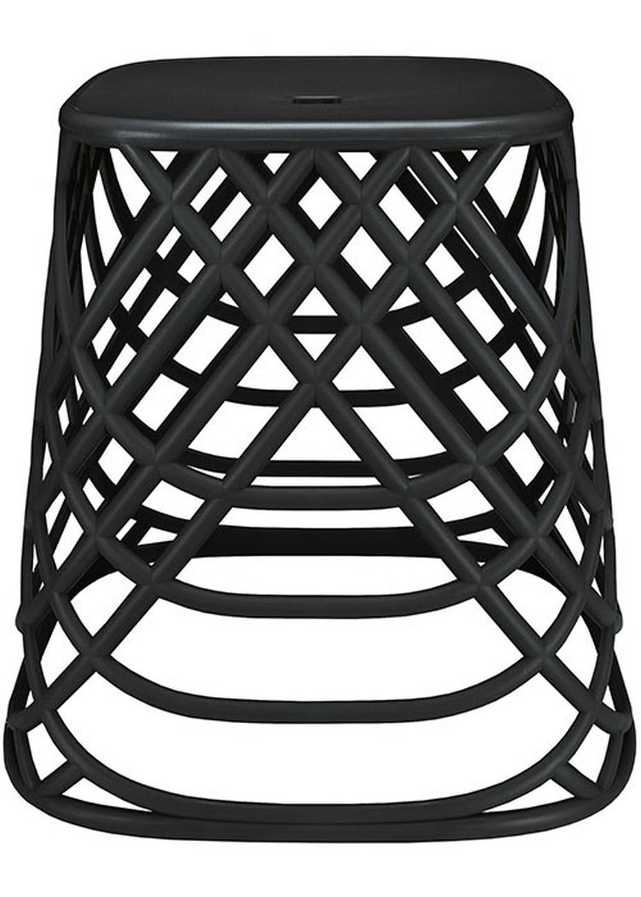 Hocker Scandic Chair Polypropylen Schwarz 43,5x43x43,5cm BxHxT