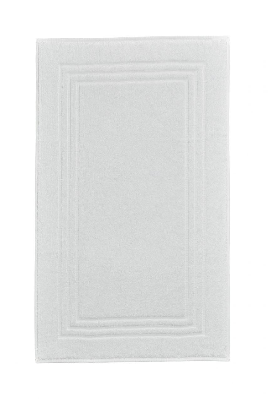 Frottiervorleger Lodge 100 % Baumwolle Schneeweiss-50x80 cm