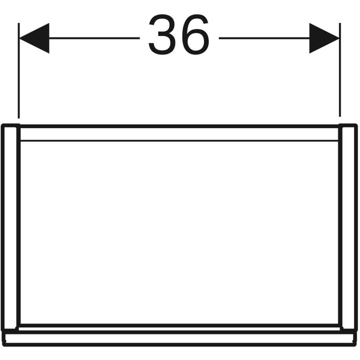 GE Acanto Unterschrank f. HWB, m. 1 Tür 39,5x53,5x24,5cm, weiß