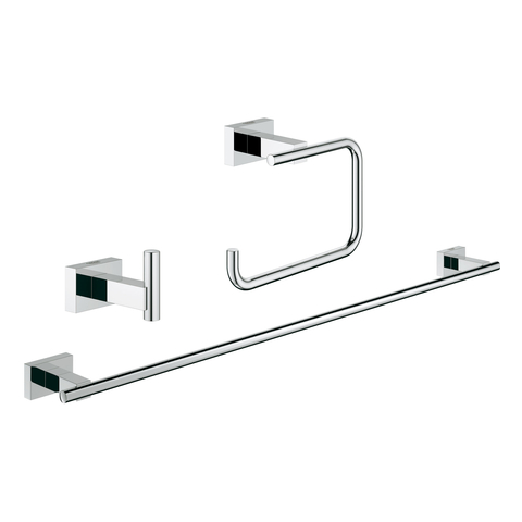 GROHE Bad-Accessoire Set 3-in-1 Essentials Cube 40777_1 chrom