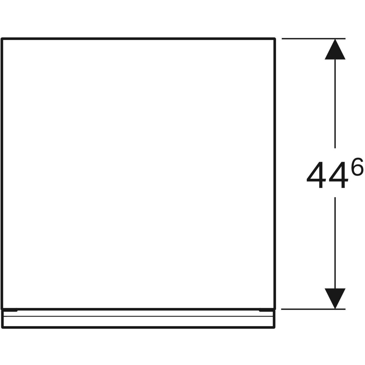 GE Acanto Seitenschrank mit 1 Schublade u. Innenschublade, 45x52x47,6cm, schwarz