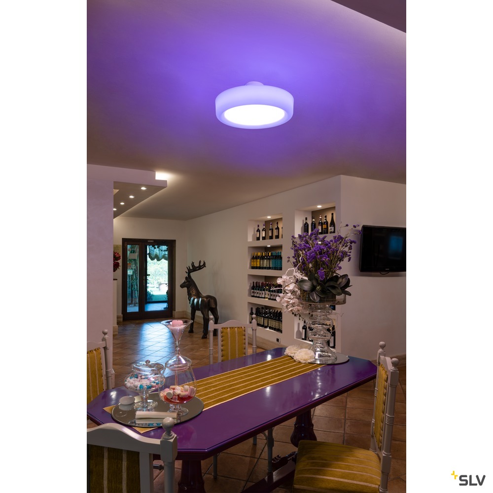 SLV VALETO® MALANG, Indoor LED Wand- und Deckenaufbauleuchte, RGBW, 2700-6500K