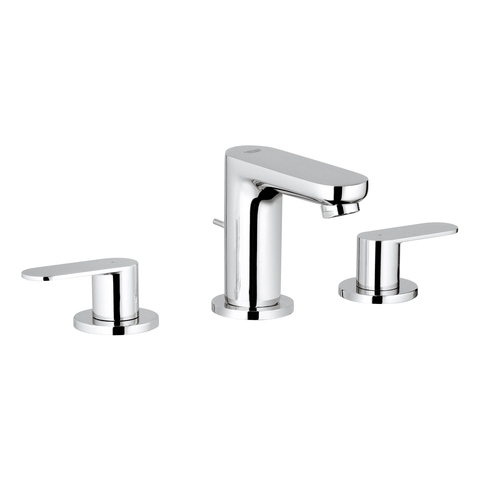 GROHE 3-Loch-WT-Batterie Eurosmart C 20187 Zugstangen-Ablaufgarnitur chrom