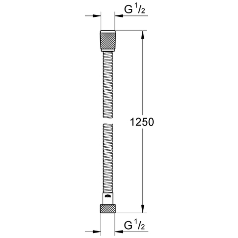 GROHE Brauseschlauch Relexaflex Metall Longlife 28142 1250mm chrom