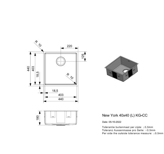 New York 40x40 KG-CC