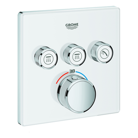 GROHE THM Grohtherm SmartControl 29157 eckig FMS 3 Absperrventile moon white