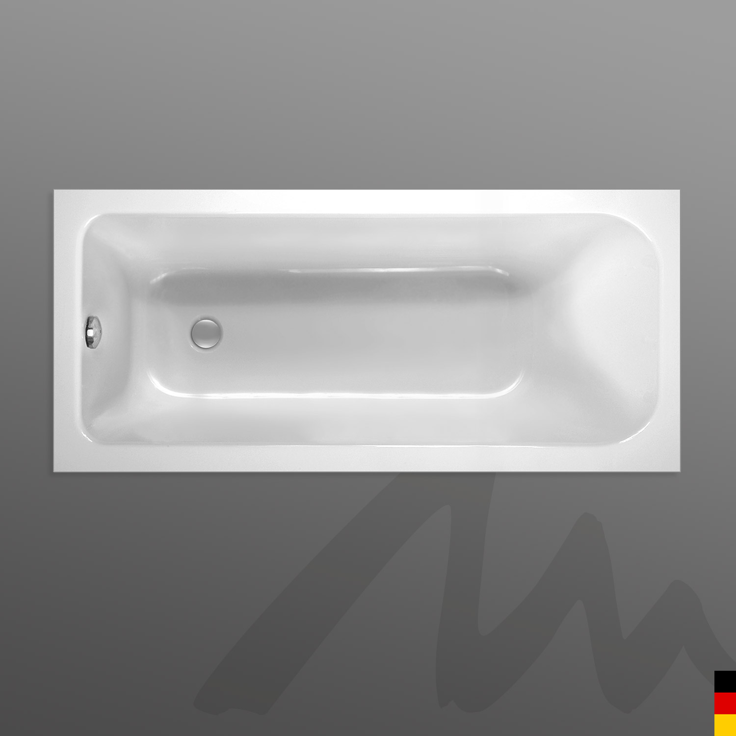 Mauersberger Badewanne Rechteck Caudex 180/80  180x80x50  Farbe:Farbgr.3