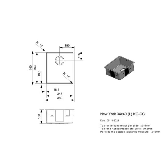 New York 34x40 KG-CC