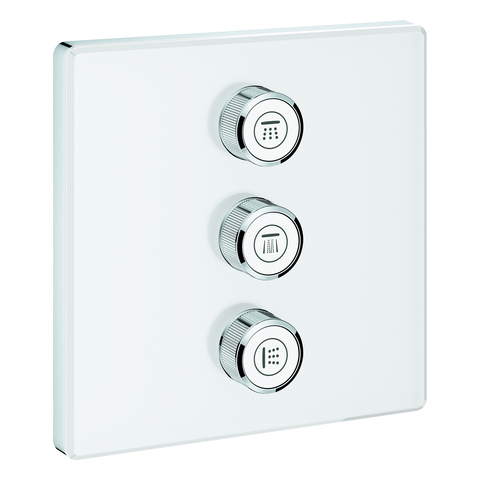 GROHE 3-fach UP-Ventil Grohtherm Smart Control29158 eckig FMS moon white