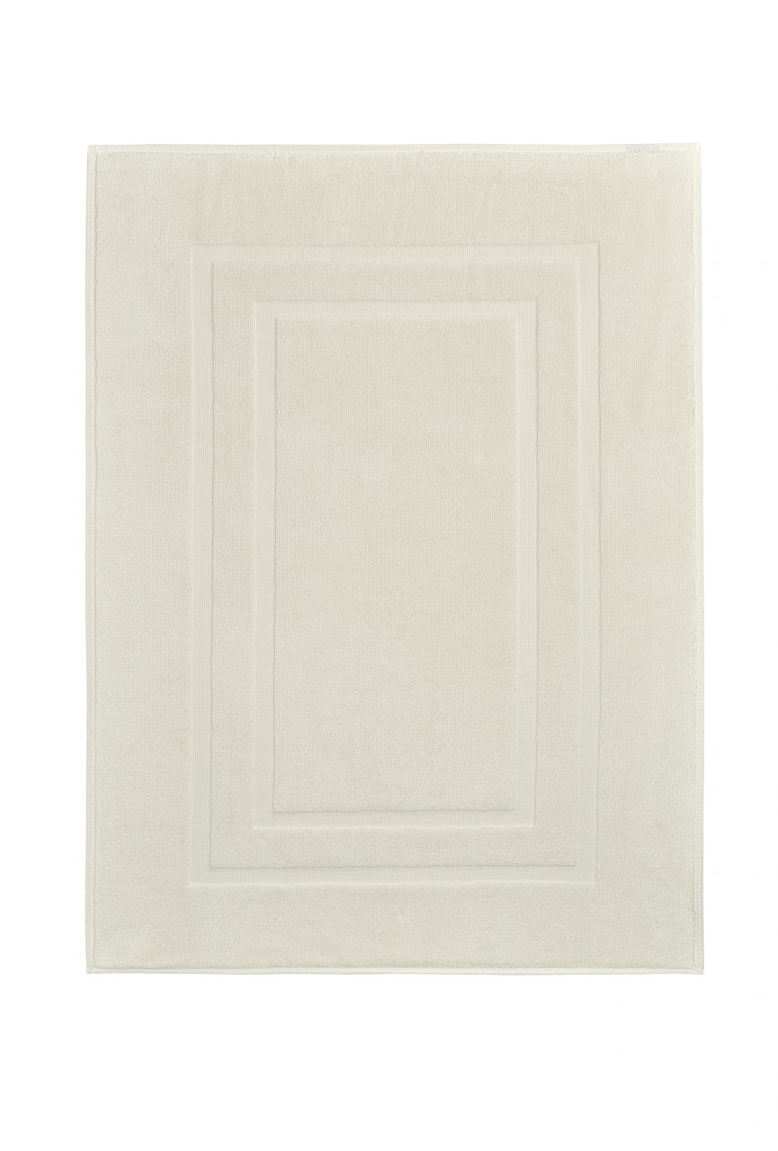 Frottiervorleger Plaza 100 % Baumwolle 60x80 cm-Ecru