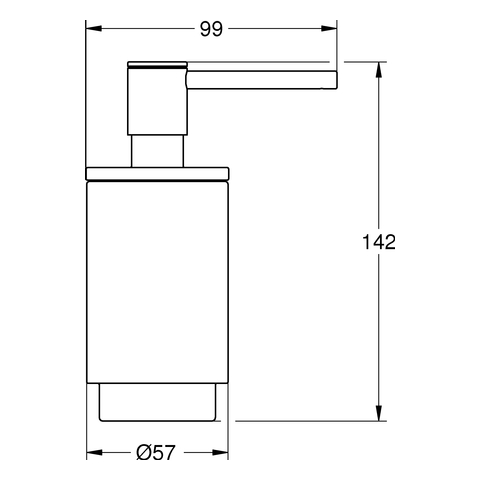 GROHE Seifenspender Selection 41028 für Halter 41027 hard graphite