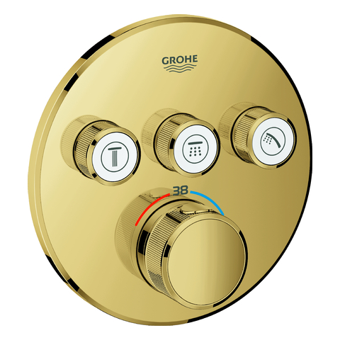 GROHE Thermostat Grohtherm SmartControl 29121 FMS rund 3 ASV cool sunrise