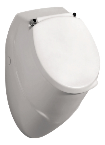 Badkeramik Urinal Komplett-Set inkl. Deckel