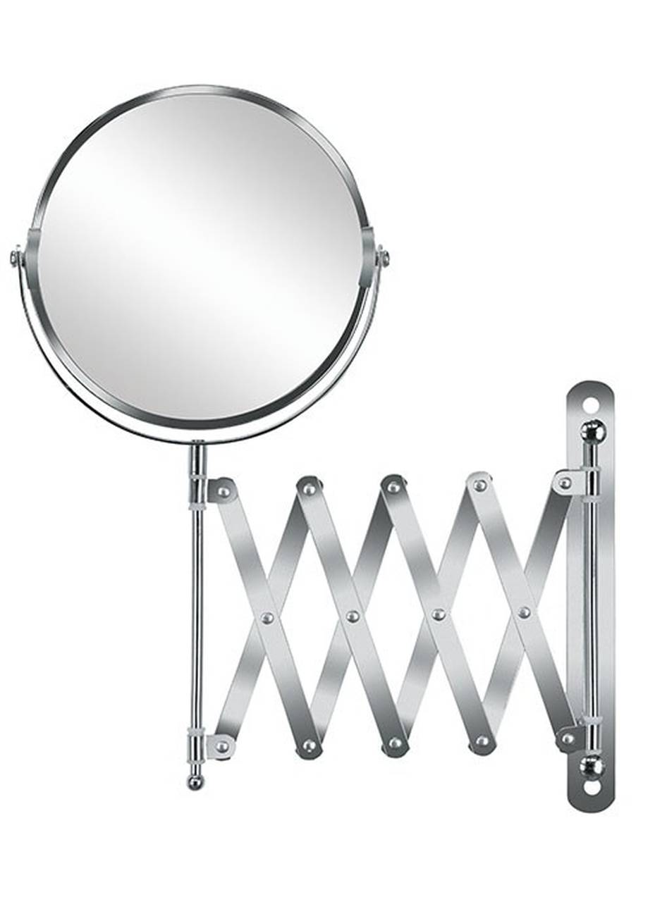Kosmetikspiegel Move Mirror Edelstahl/Glas Silber Spiegel