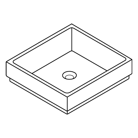 GROHE Aufsatzschale Cube Keramik 39481 50cm PureGuard alpinweiß