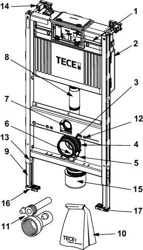 TECEprofil WC-Modul 980mm